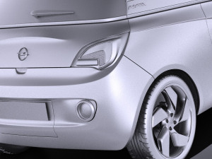 Opel Adam 2016 vray 3D Model