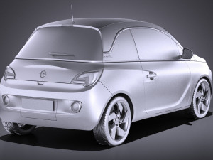 Opel Adam 2016 vray 3D Model
