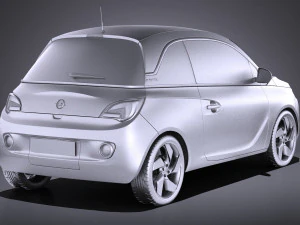 Opel Adam 2016 vray Modelo 3D