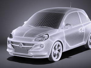 Opel Adam 2016 vray 3D Model