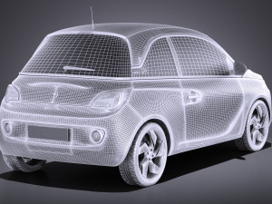 Opel Adam 2016 vray 3D Model