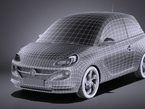 Opel Adam 2016 vray 3D Model