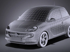 Opel Adam 2016 vray Modelo 3D