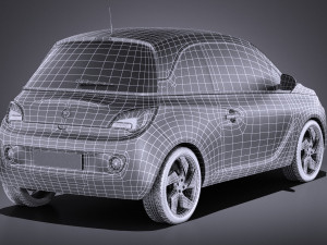 Opel Adam 2016 vray 3D Model