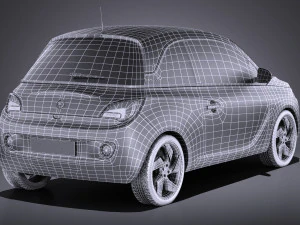 Opel Adam 2016 vray Modelo 3D