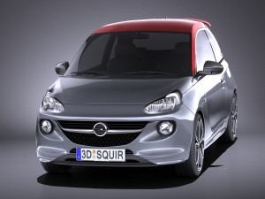 Opel Adam S 2017 vray Modello 3D