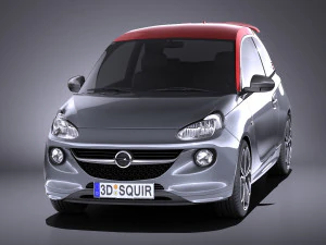 Opel Adam S 2017 vray 3D Model