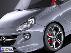 Opel Adam S 2017 vray Modello 3D