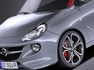 Opel Adam S 2017 vray 3D Model