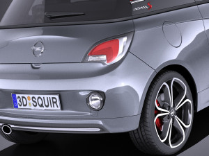 Opel Adam S 2017 vray Modello 3D