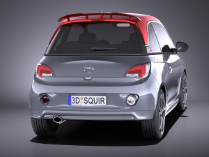 Opel Adam S 2017 vray Modello 3D