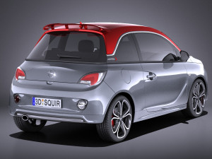 Opel Adam S 2017 vray Modello 3D