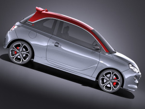 Opel Adam S 2017 vray Modello 3D