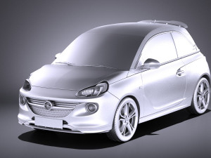 Opel Adam S 2017 vray Modello 3D