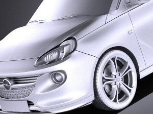 Opel Adam S 2017 vray Modello 3D