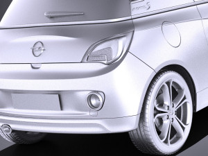 Opel Adam S 2017 vray Modello 3D
