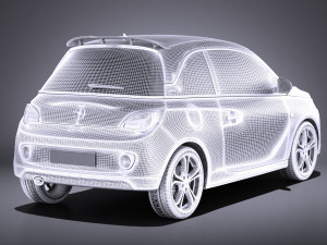 Opel Adam S 2017 vray Modello 3D