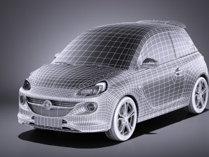 Opel Adam S 2017 vray Modello 3D