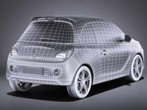 Opel Adam S 2017 vray Modello 3D
