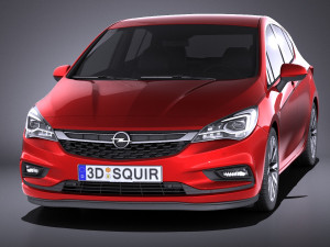 Opel Astra 5-door 2017 vray Modèle 3D