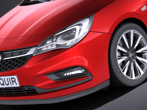 Opel Astra 5-door 2017 vray Modèle 3D