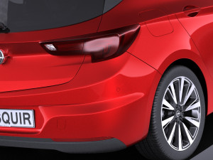 Opel Astra 5-door 2017 vray Modèle 3D