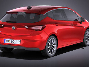 Opel Astra 5-door 2017 vray Modèle 3D