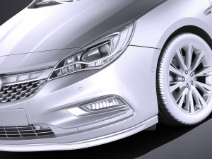 Opel Astra 5-door 2017 vray Modèle 3D