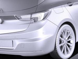 Opel Astra 5-door 2017 vray Modèle 3D