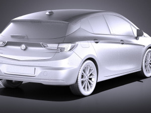 Opel Astra 5-door 2017 vray Modèle 3D