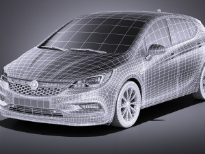 Opel Astra 5-door 2017 vray Modèle 3D
