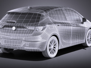 Opel Astra 5-door 2017 vray Modèle 3D