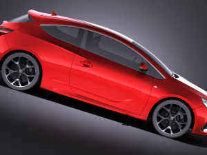 Opel Astra OPC 2015 vray 3D Модель