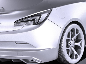 Opel Astra OPC 2015 vray 3D Модель