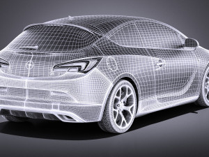 Opel Astra OPC 2015 vray 3D Модель