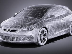 Opel Astra OPC 2015 vray 3D Модель