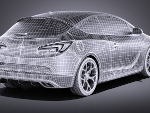 Opel Astra OPC 2015 vray 3D Модель