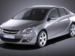 Opel Astra Sedan 2015 vray 3D Model