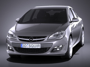 Opel Astra Sedan 2015 vray Modèle 3D