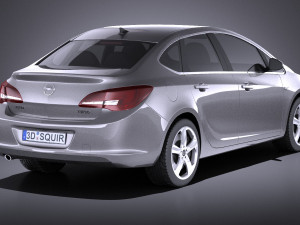 Opel Astra Sedan 2015 vray Modèle 3D