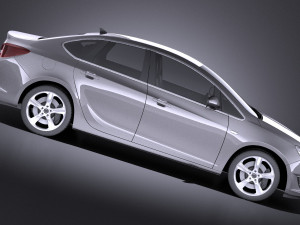 Opel Astra Sedan 2015 vray Modèle 3D