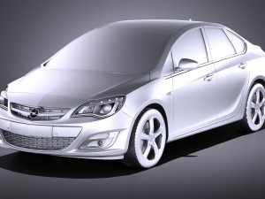 Opel Astra Sedan 2015 vray Modèle 3D