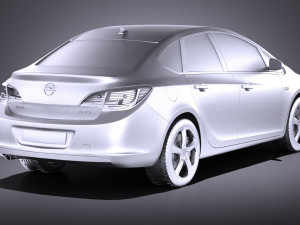 Opel Astra Sedan 2015 vray Modèle 3D