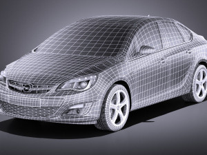 Opel Astra Sedan 2015 vray Modèle 3D