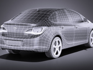 Opel Astra Sedan 2015 vray Modèle 3D