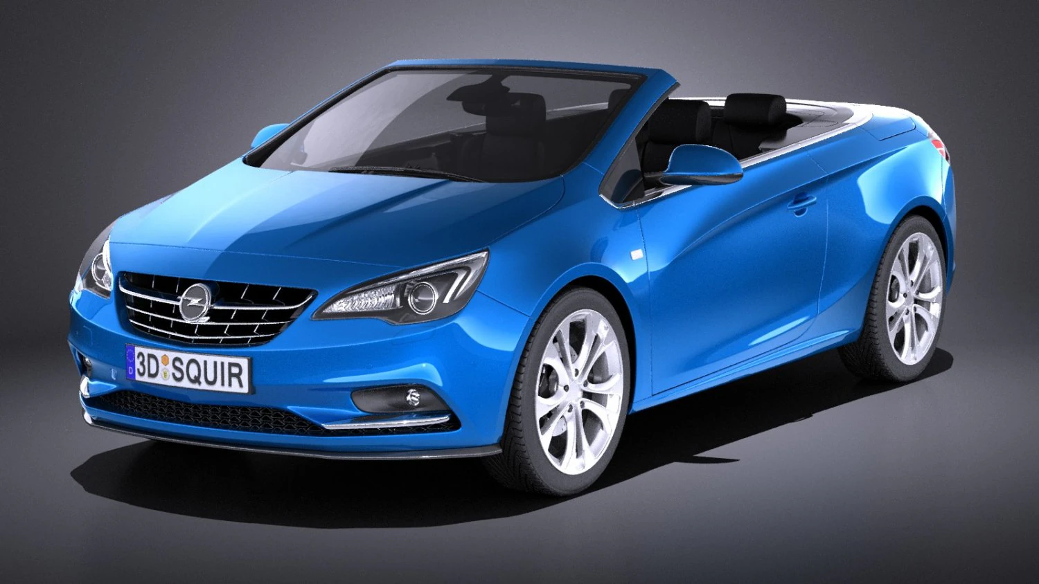 Opel Cascada 2017 vray 3D Model .c4d .max .obj .3ds .fbx .stl .blend 