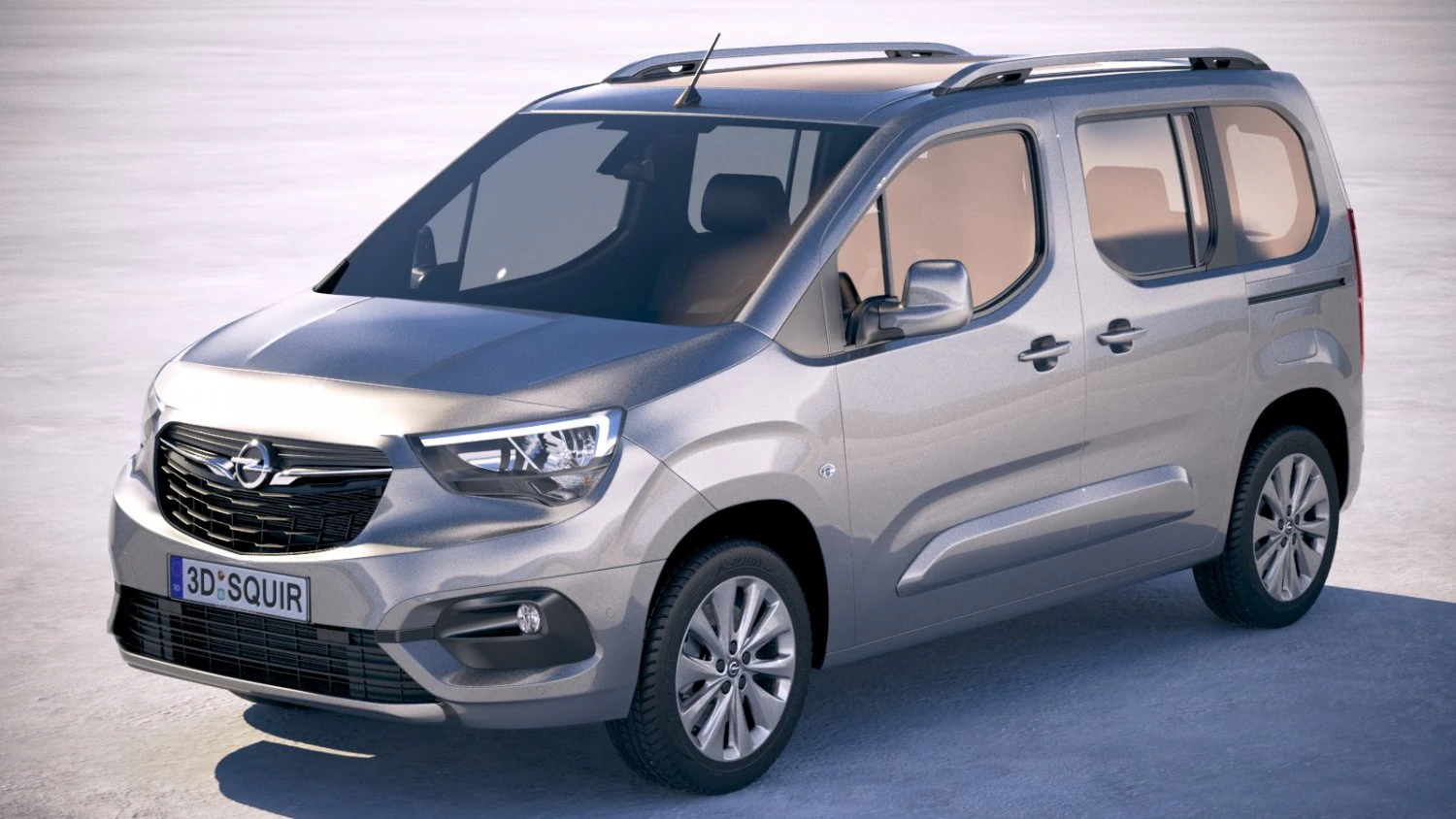 Opel Combo Life 2019 3D Model .c4d .max .obj .3ds .fbx .stl .blend 