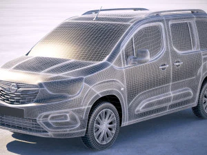 Opel Combo Life 2019 3D Model