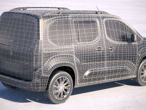 Opel Combo Life 2019 3D Модель
