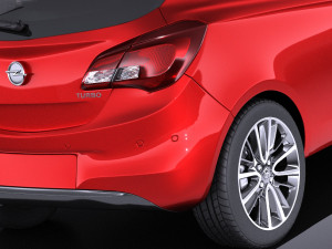 Opel Corsa 3-door 2017 vray 3D Модель